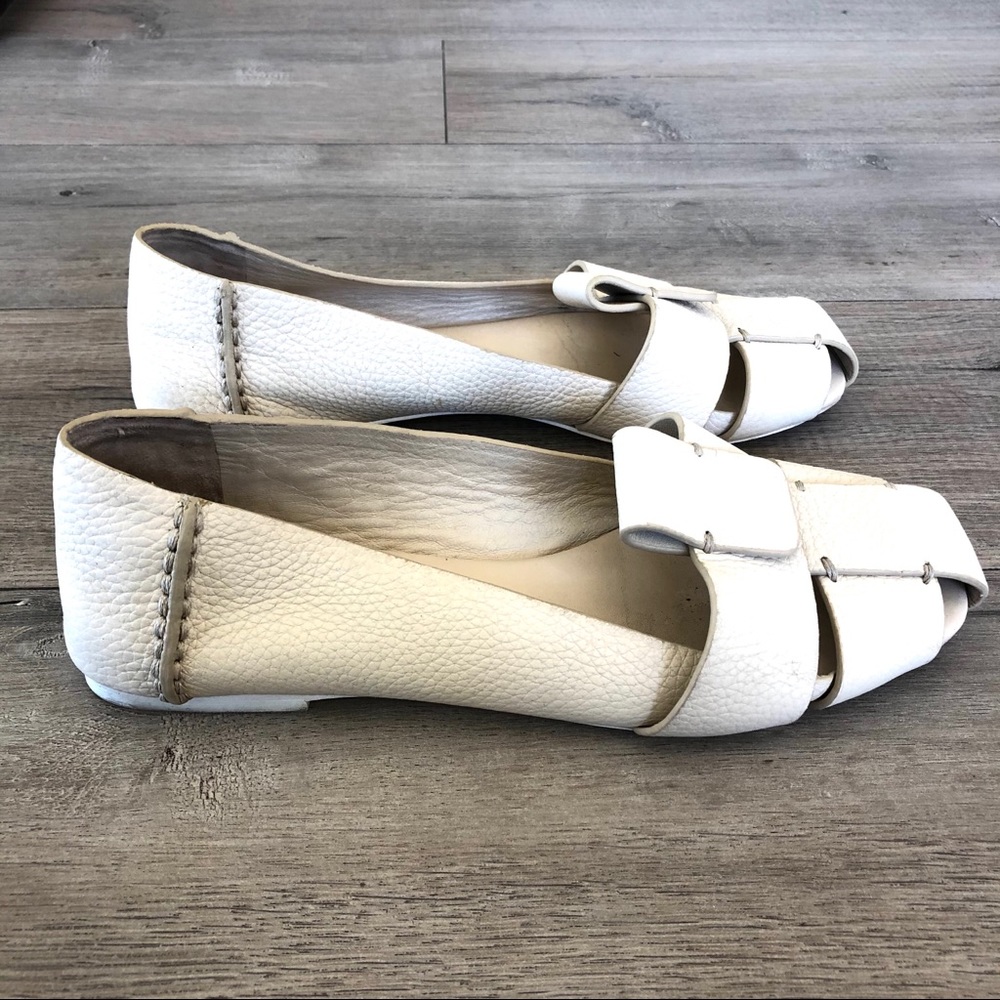MERCEDES CASTILLO Zae ivory bone leather flats - Picture 5 of 8